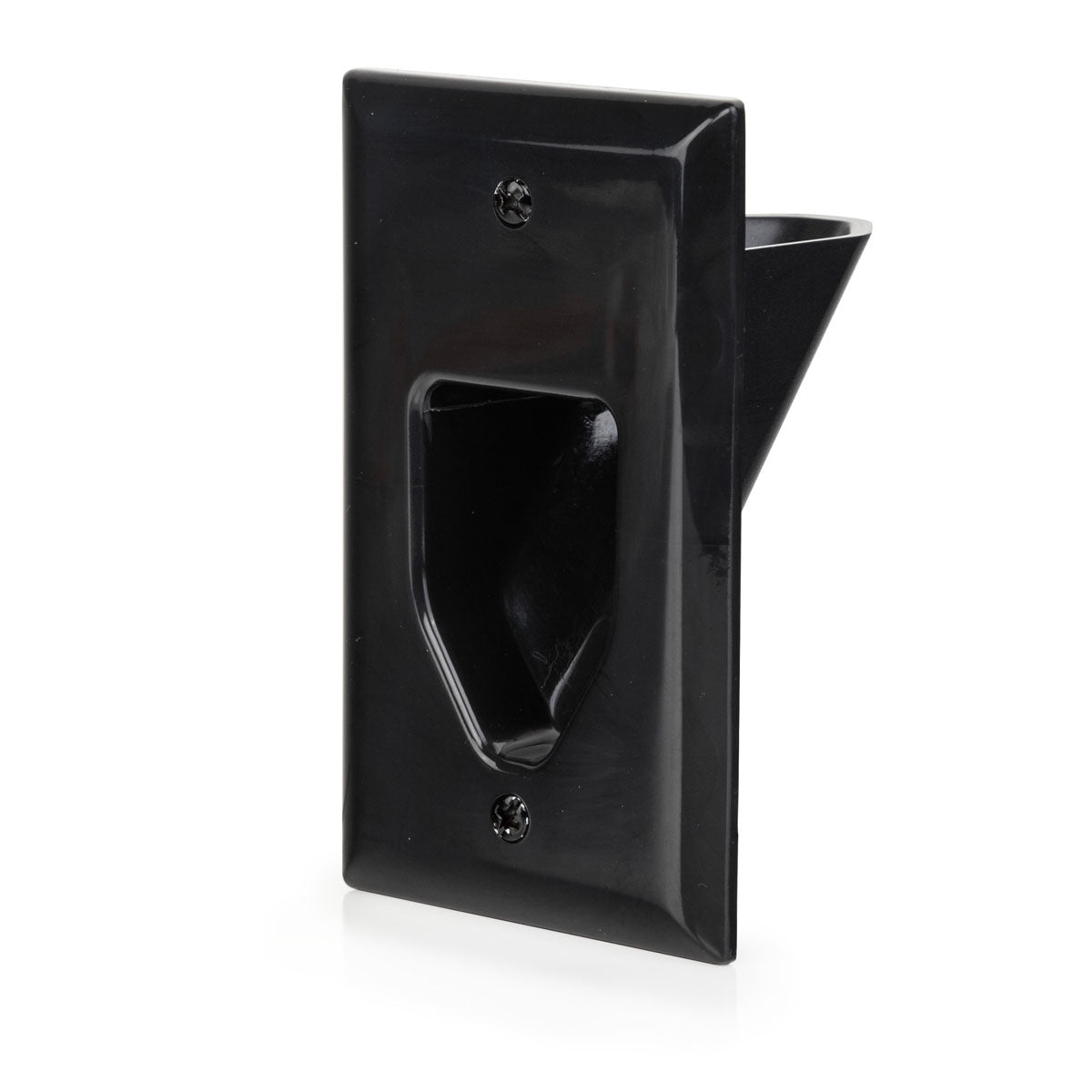 Pass-through Wall Plate for Low Voltage Cables