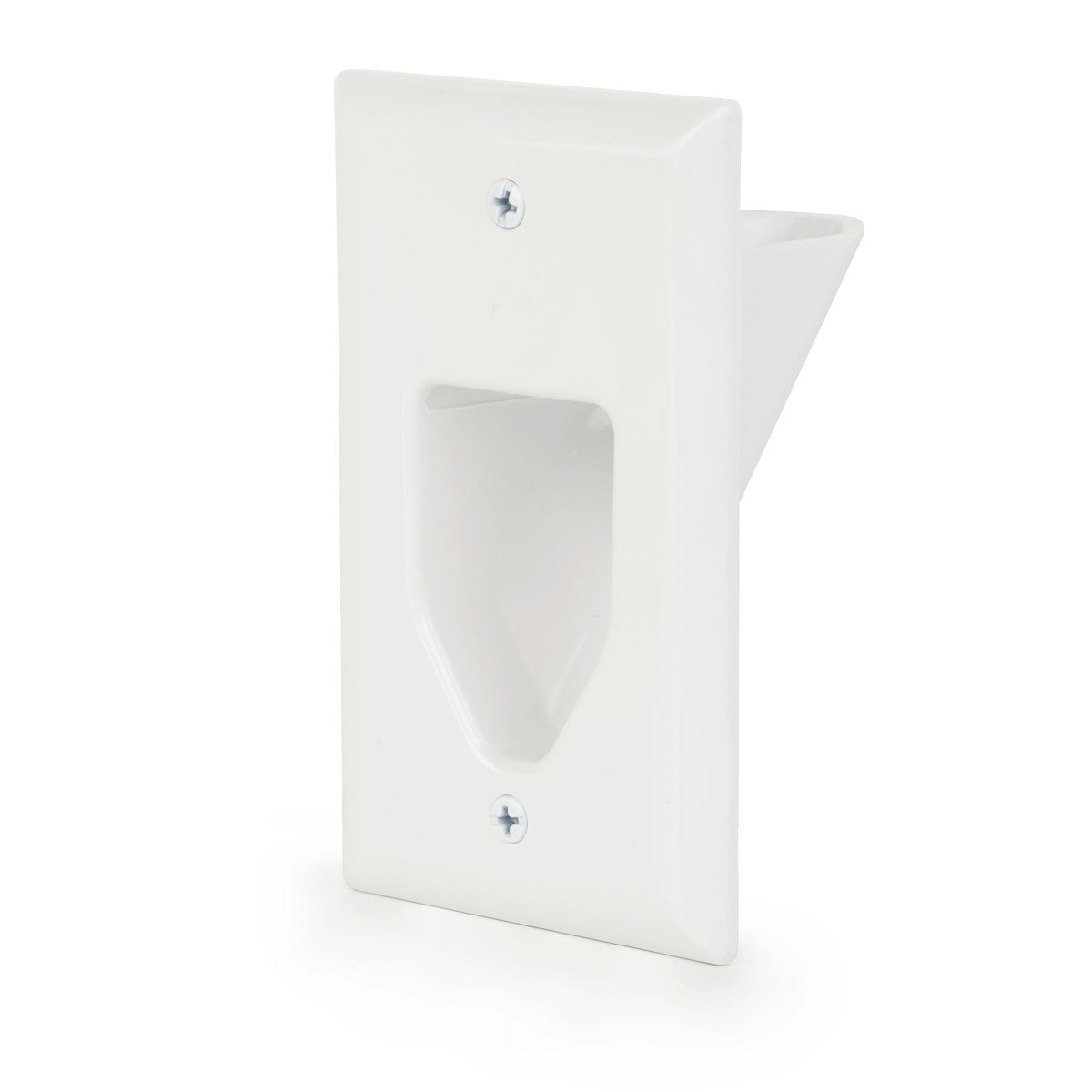 Pass-through Wall Plate for Low Voltage Cables
