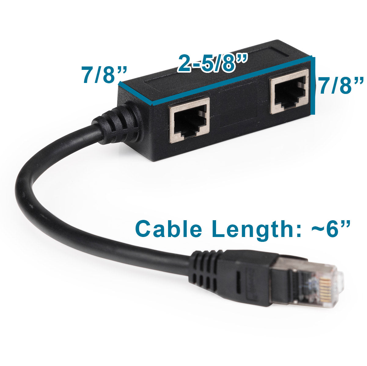 2-to-1 Cat cable adapter