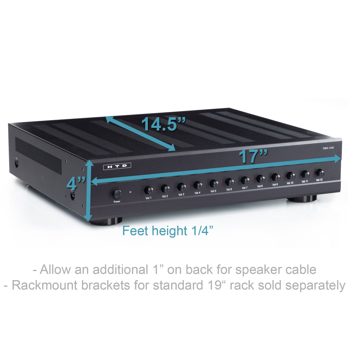 DMA-1240 High Efficiency 12-Channel Amplifier