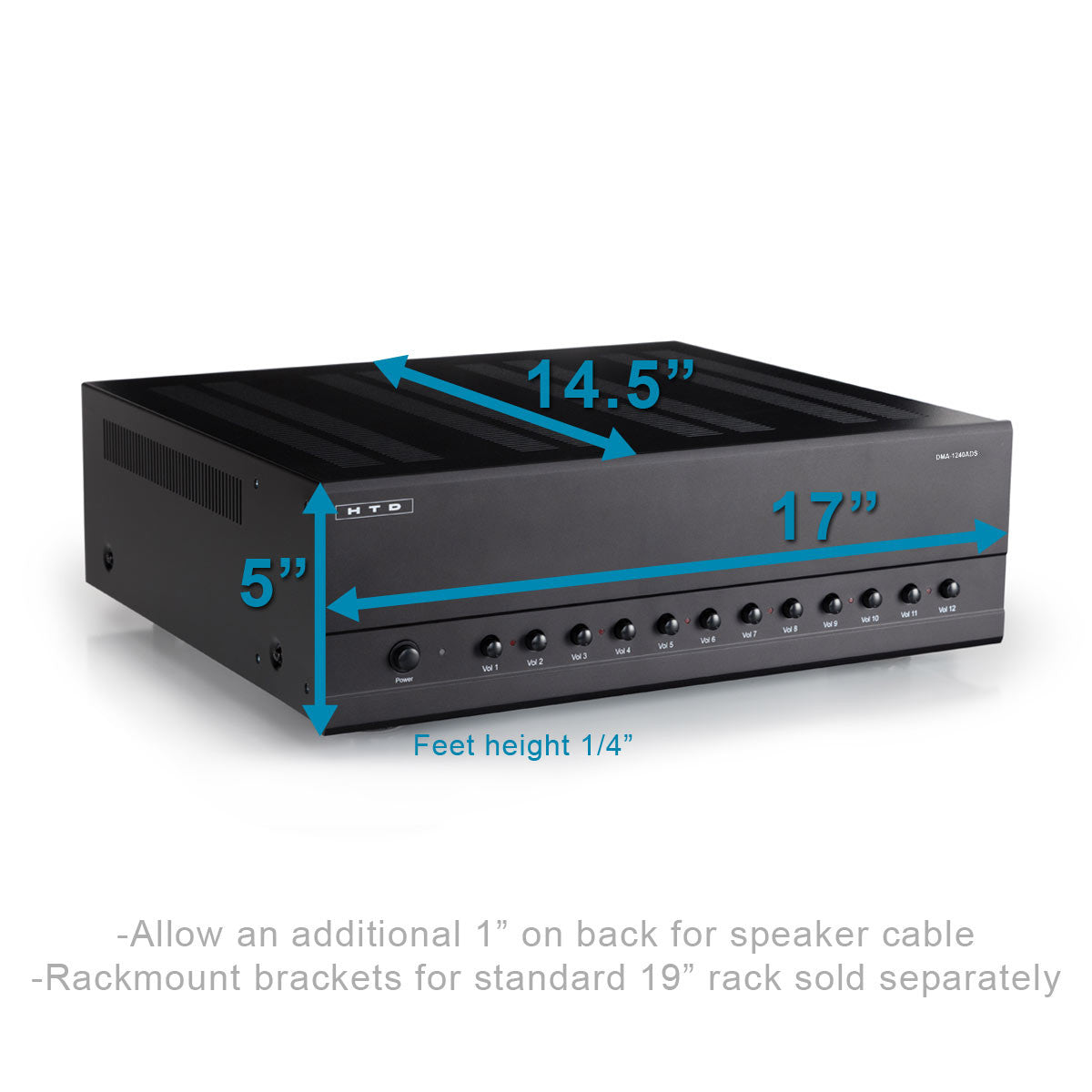 DMA-1240ADS 12-Channel Amplifier with Dedicated Source Switching