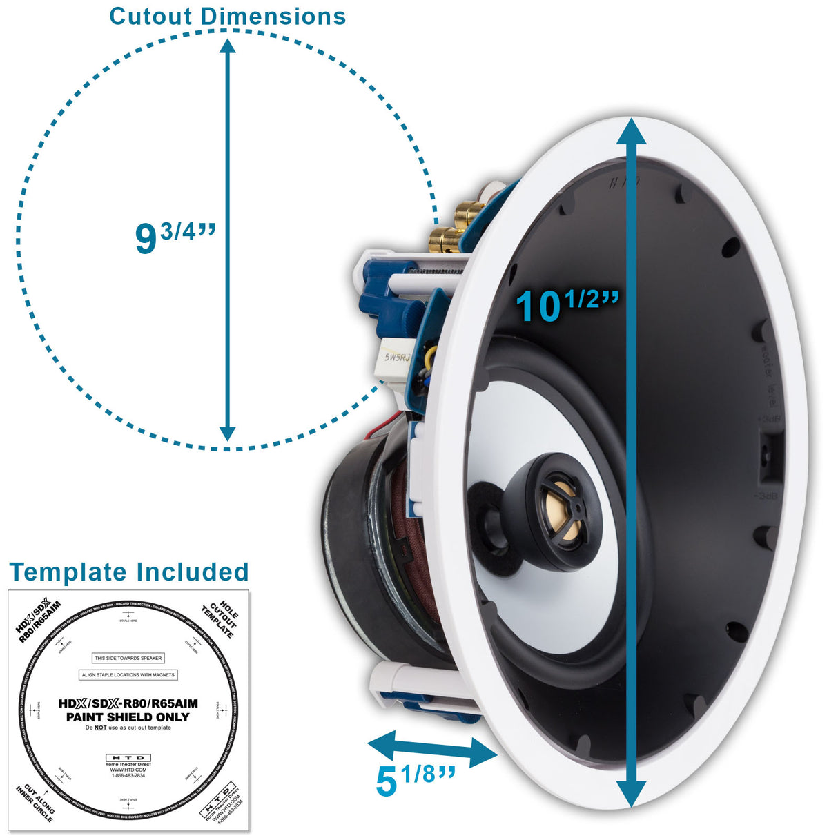 HDX-R65AIM High Definition In-Ceiling Speakers PAIR