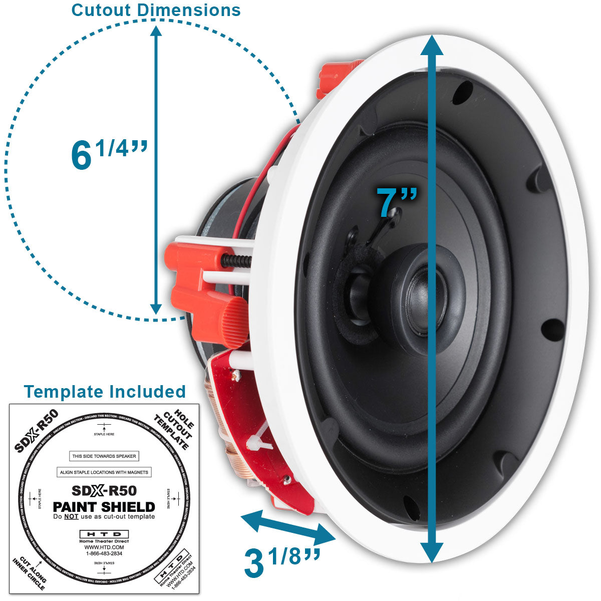 SDX-R50 In-Ceiling Speakers PAIR