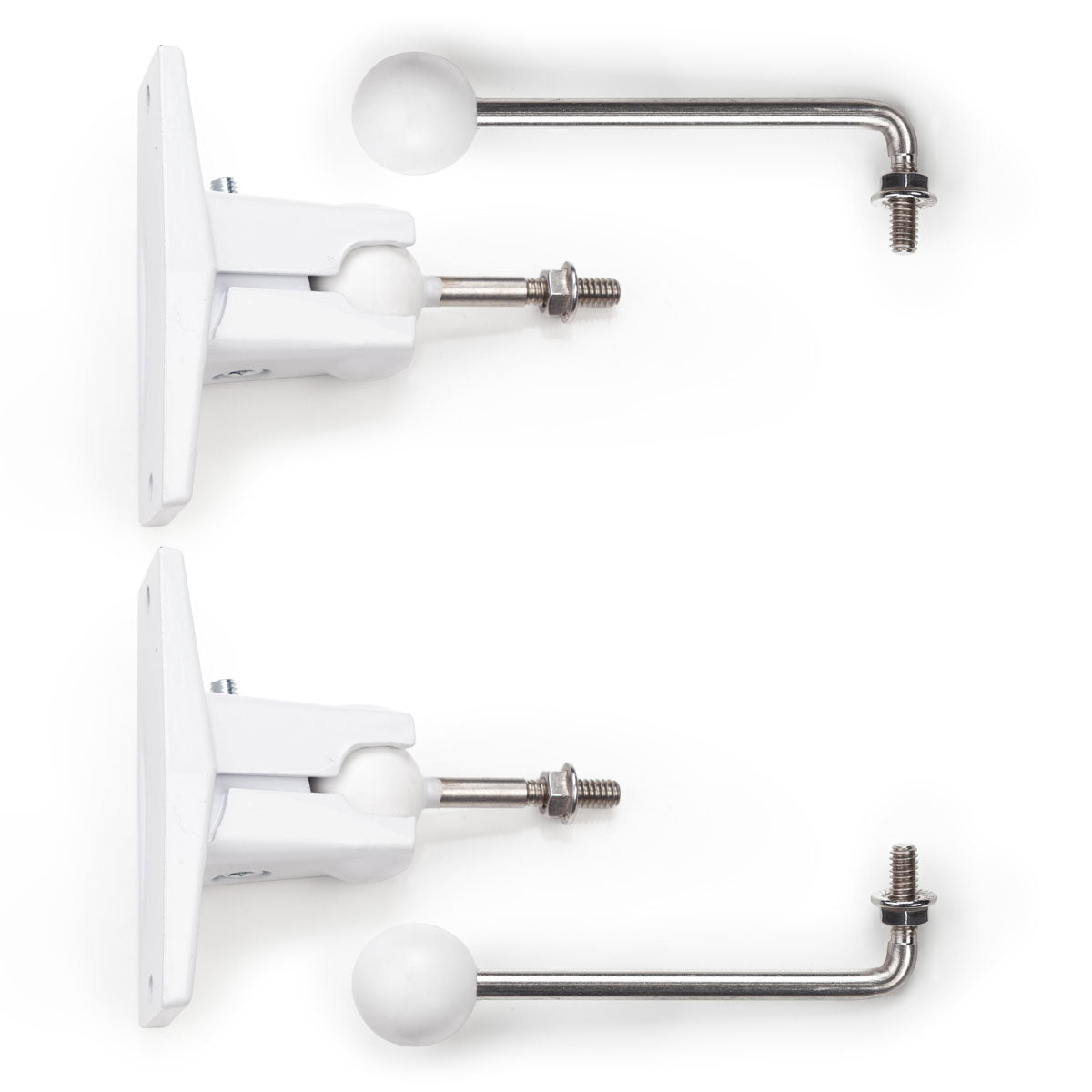 Ball-and-Socket Brackets for Outdoor Speakers