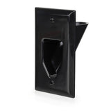 Pass-through Wall Plate for Low Voltage Cables
