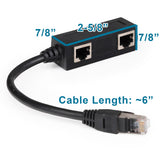 2-to-1 Cat cable adapter