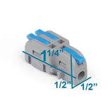 1-in 2-out snap lever cable connector
