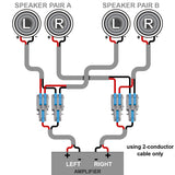 1-in 2-out snap lever cable connector