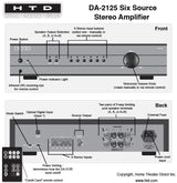 DA-2125 Multi-Source, Stereo Digital Amplifier