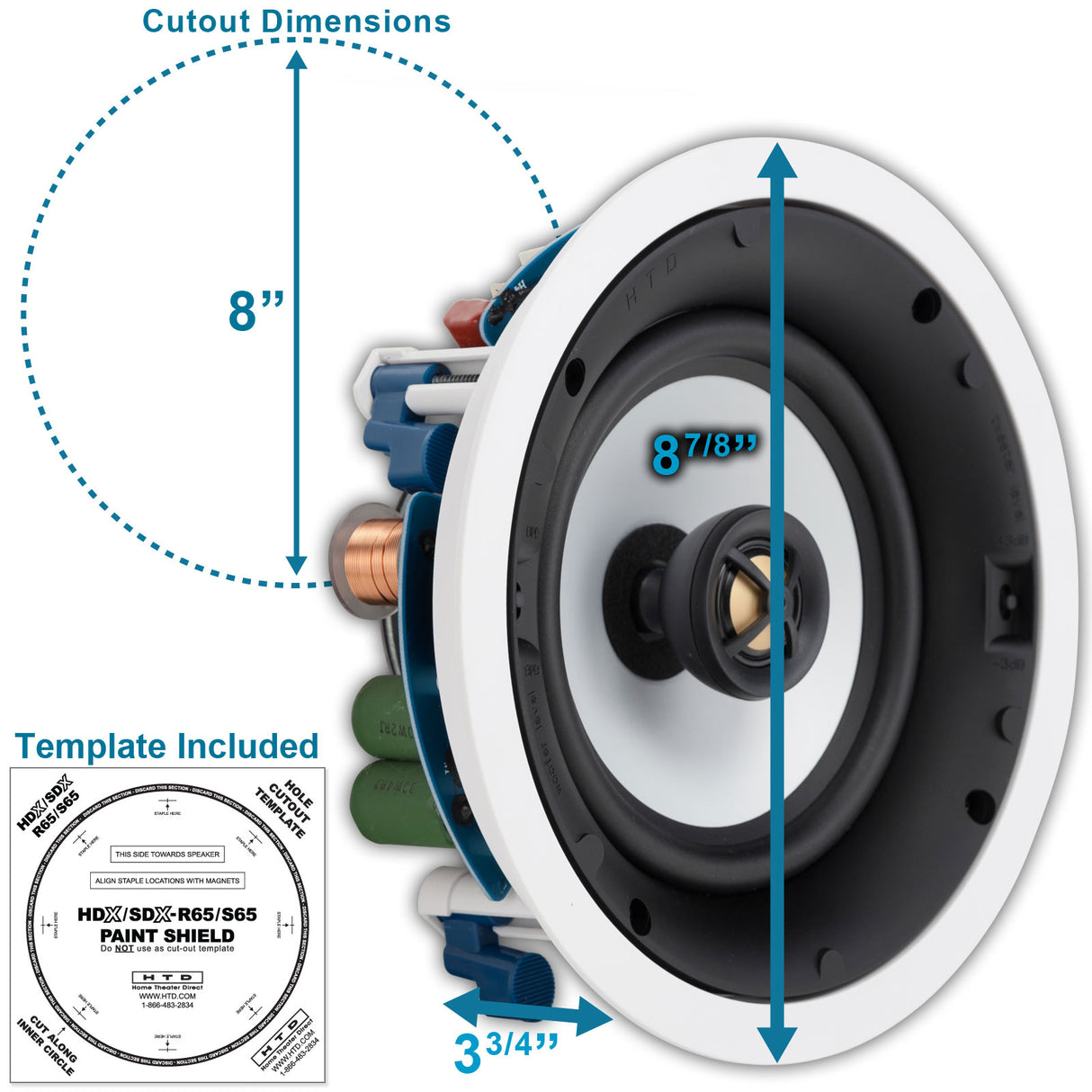 HDX-R65 High Definition In-Ceiling Speakers PAIR