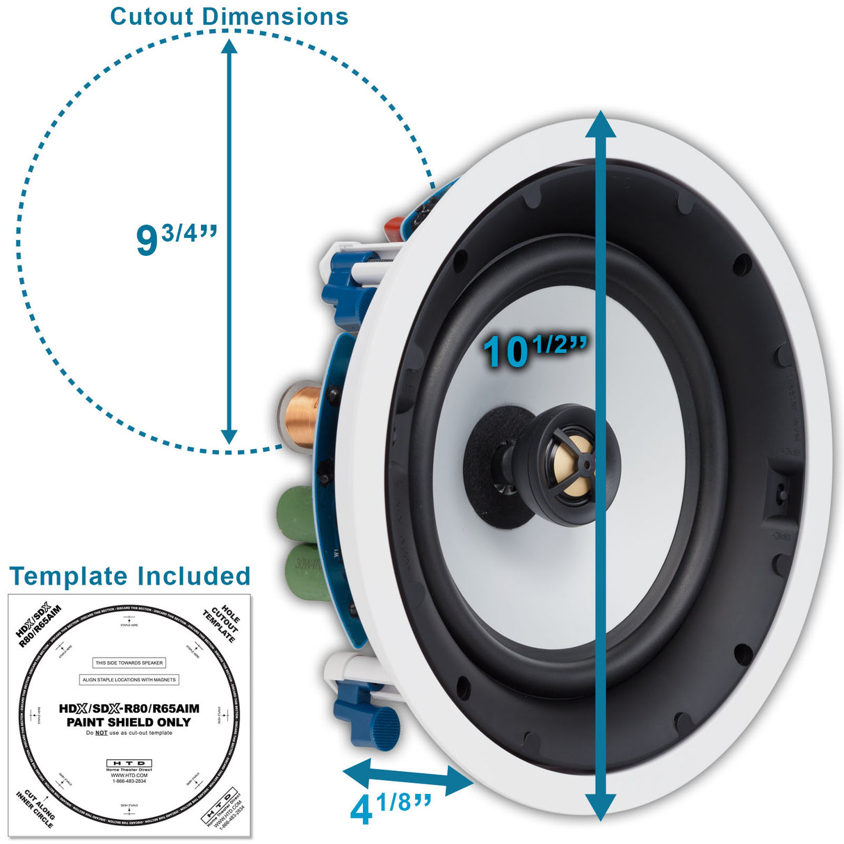HDX-R80 High Definition In-Ceiling Speakers PAIR