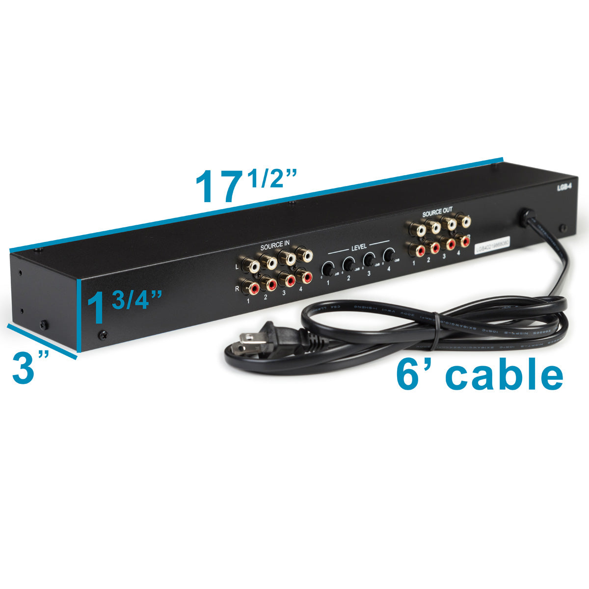 LGB-4 Line-Level Gain Booster for 4 Sources