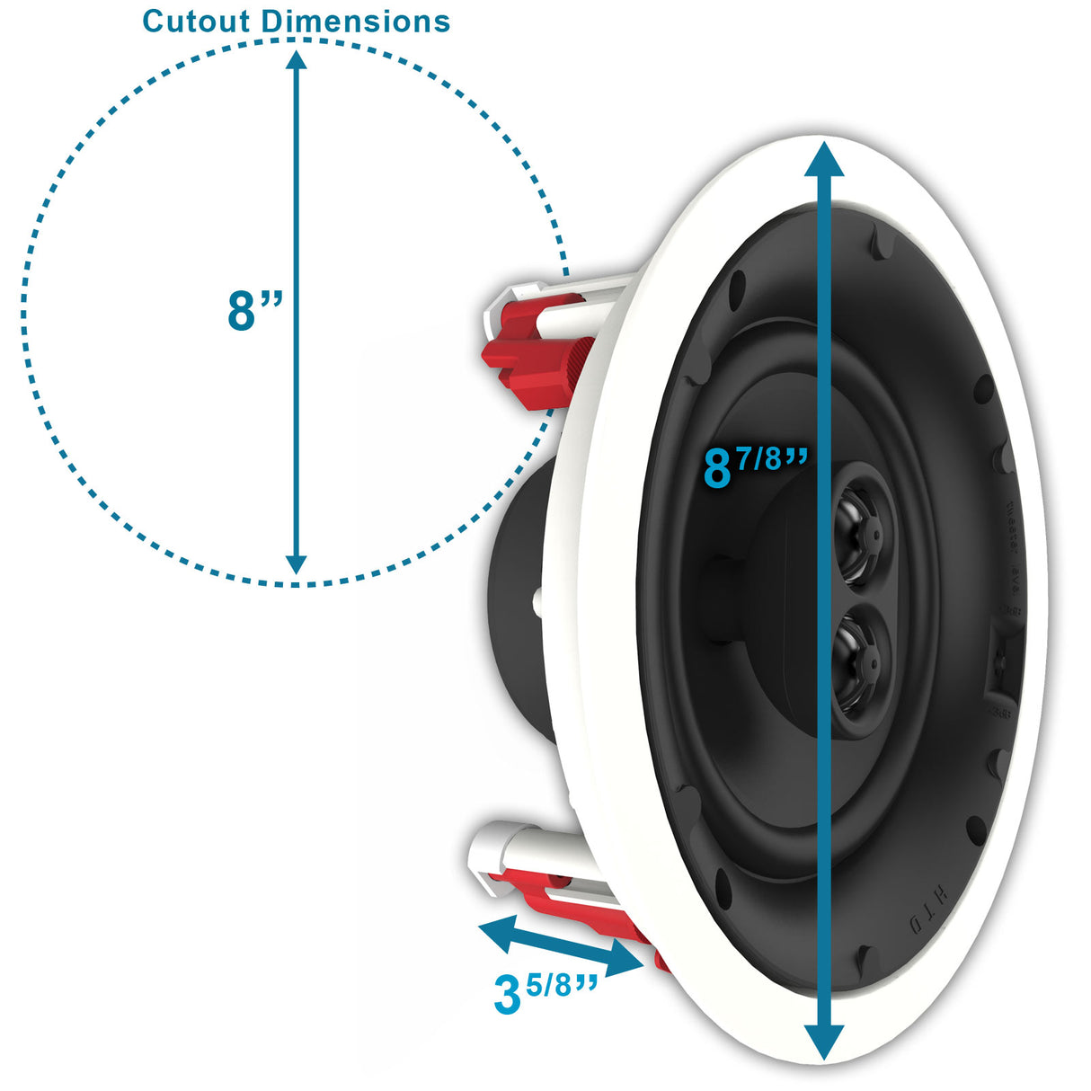 SDX-S65 In-Ceiling Single Stereo Speaker