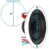 SDX-S65 In-Ceiling Single Stereo Speaker