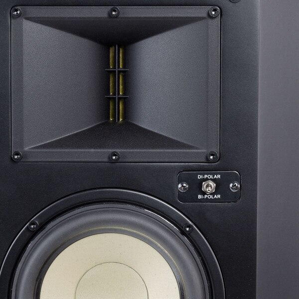 Level Three Surround Speaker - Close-up of tweeter and bipole/dipole switch