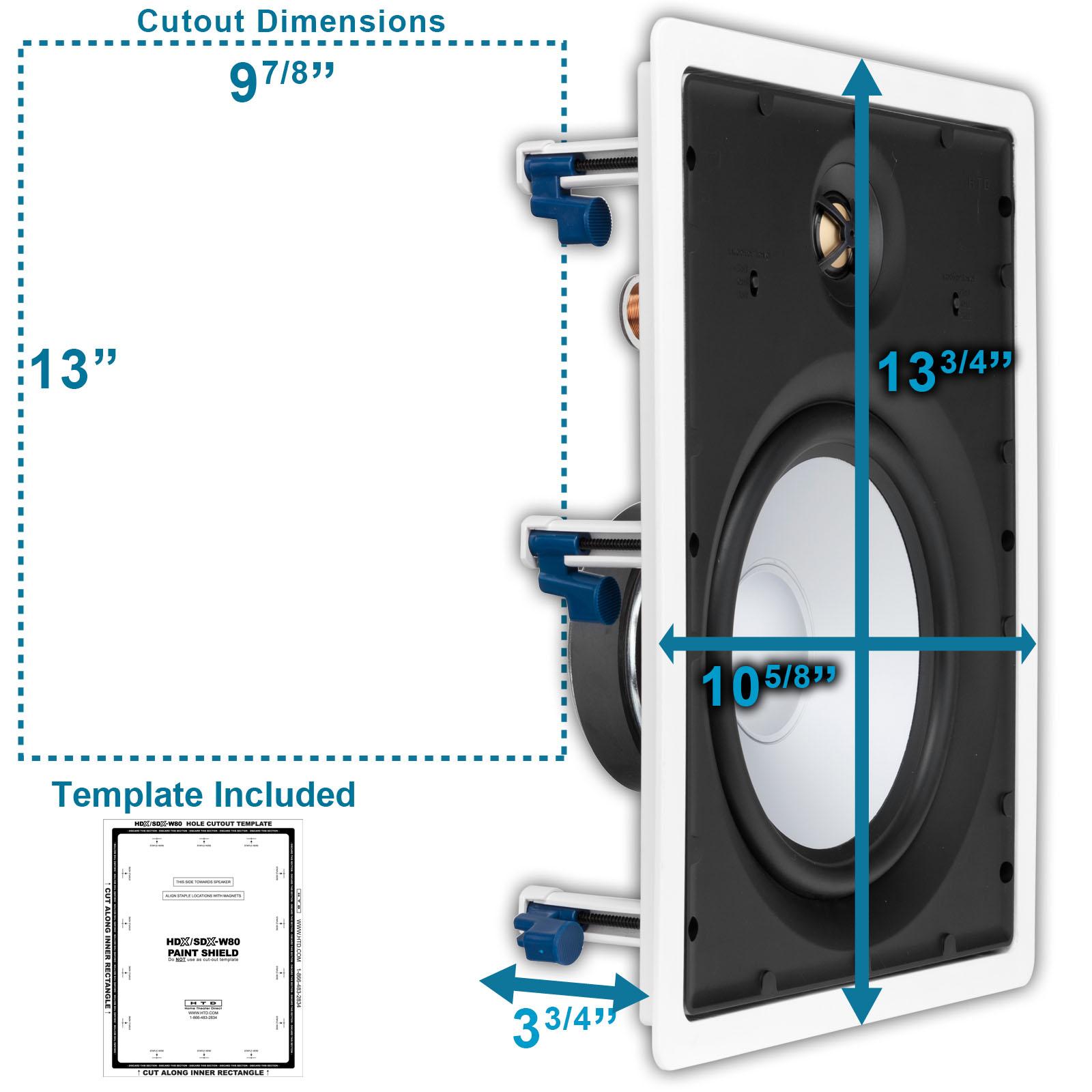 ワミレス　H.T HDX-W65 In-Wall Speakers
