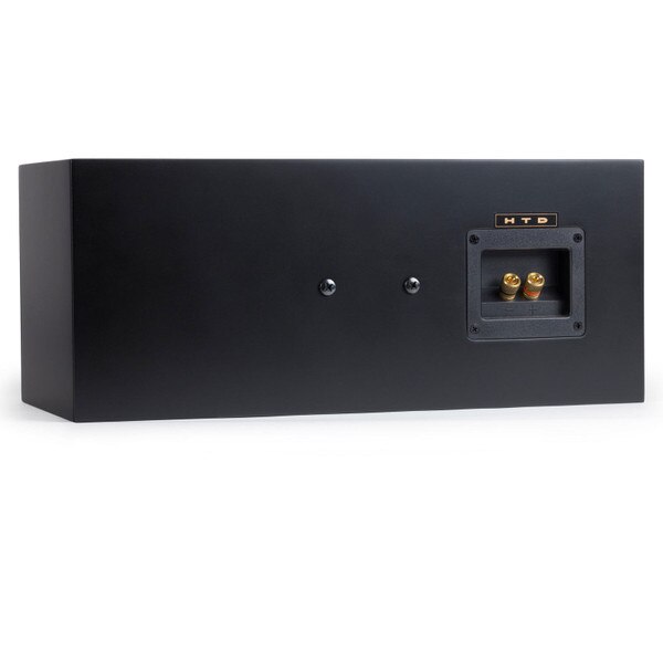 Level Two Center Channel Cabinet Speaker - Black - Back showing Cable terminals and mounting screws