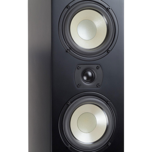 Level Two Tower Cabinet Speaker - black - close-up of Drivers