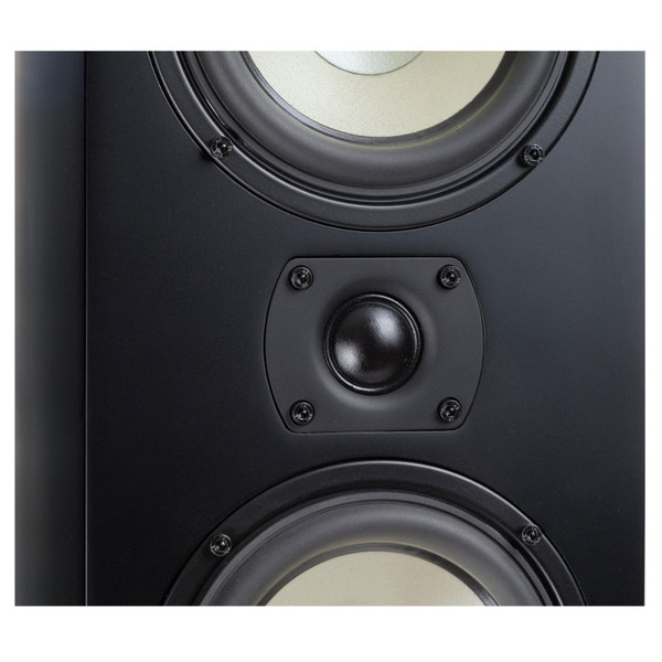 Level Two Tower Cabinet Speakers - Black - Close-up of tweeter