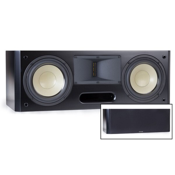 Level Three Center Channel - Black - With and Without Grille