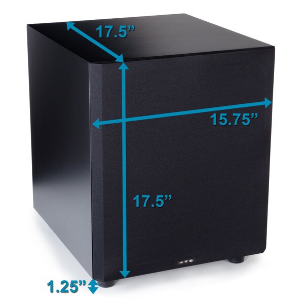 Level Three Powered Subwoofer Dimensions - (HxWxD) 18.75" x 15.75" x 17.5"