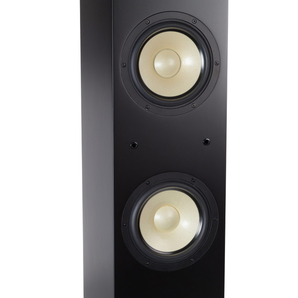 Level Three Tower Speaker - Black - Close-up of drivers